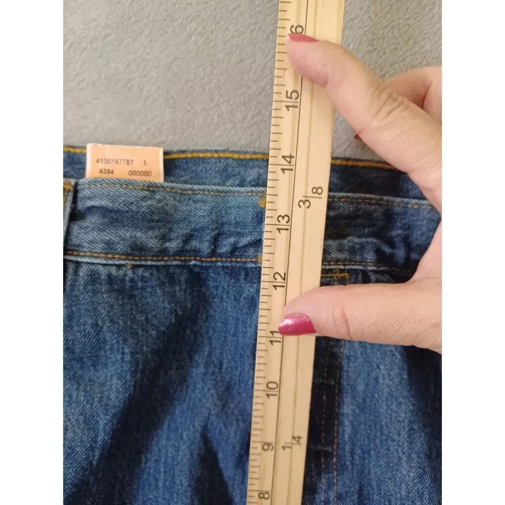 Levis‎ 501 Mens Jeans 42x30 Original Fit Straight Leg Button Fly Dark Wash New